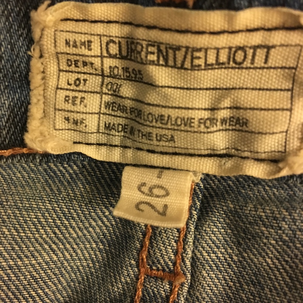 SOLD!! Current/Elliott Indigo Leopard skinny jeans - Picture 3 of 8